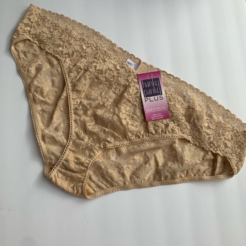 Hanky Panky Plus Size Nude Lace Underwear